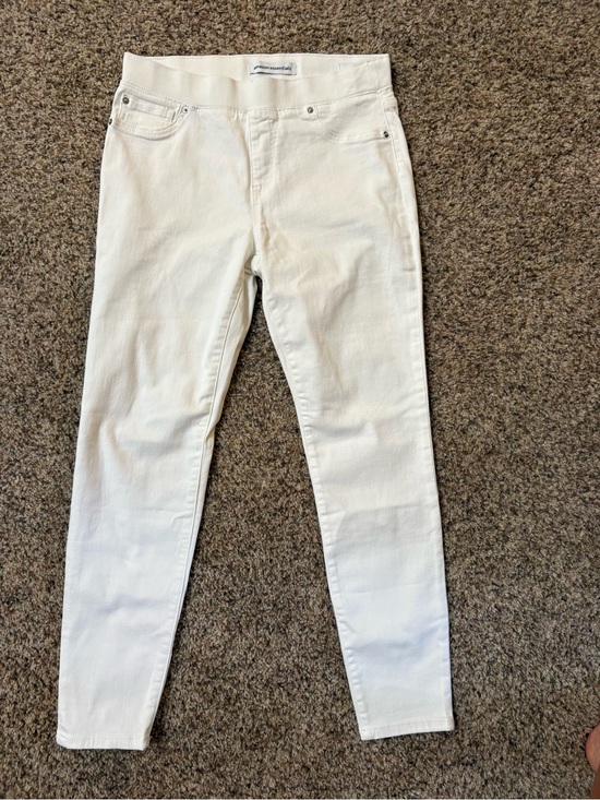 Amazon Essentials Denim - Amazon Essentials Off-White Skinny Jeans Stretchy Pull On